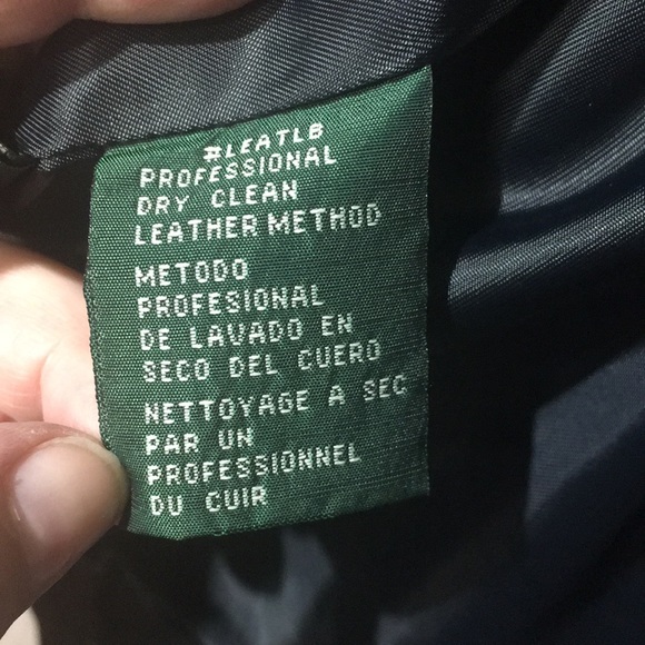 Lauren Ralph Lauren leather coat 1x dark navy - Picture 5 of 7